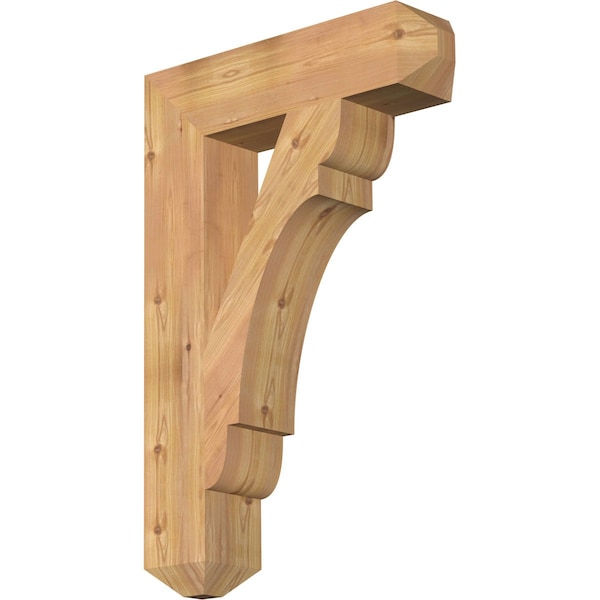Ekena Millwork Olympic Craftsman Smooth Bracket, Western Red Cedar, 5 1/2"W x 24"D x 36"H BKT06X24X36OLY04SWR - main